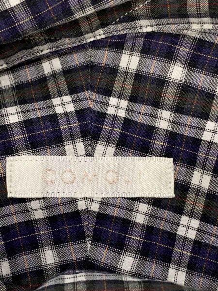 COMOLI(コモリ) / 19SS/ショートスリーブシャツ/2/コットン/NVY 