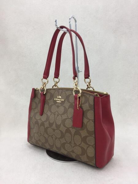 COACH(コーチ) / ハンドバッグ/PVC/レッド/ミニクリスティーキャリー  