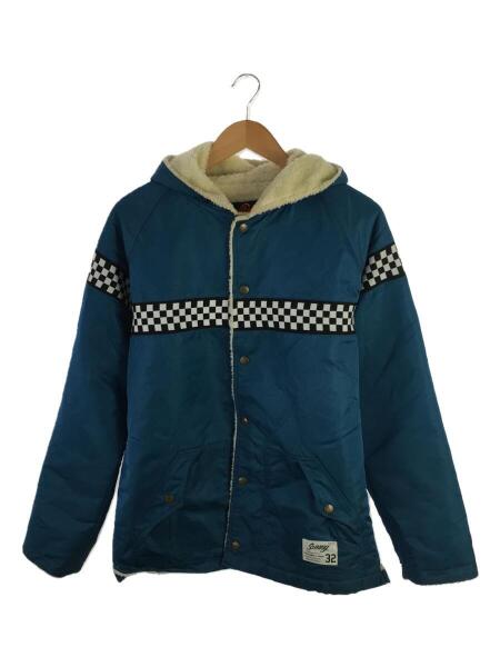 【未使用・タグ付き】Sunny C Sider サニーシーサイダー ナイロンジャケット 裏ボア チェック Mサイズ ネイビー 冬 sunny c sider 14AW LEATHER JKTレザージャケット SUNNY C SIDER