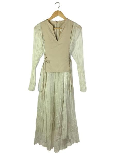 AMERI / 長袖ワンピース/S/コットン/BEG/01920520800 AMERI(アメリヴィンテージ) / 長袖ワンピース/S/コットン/BEG