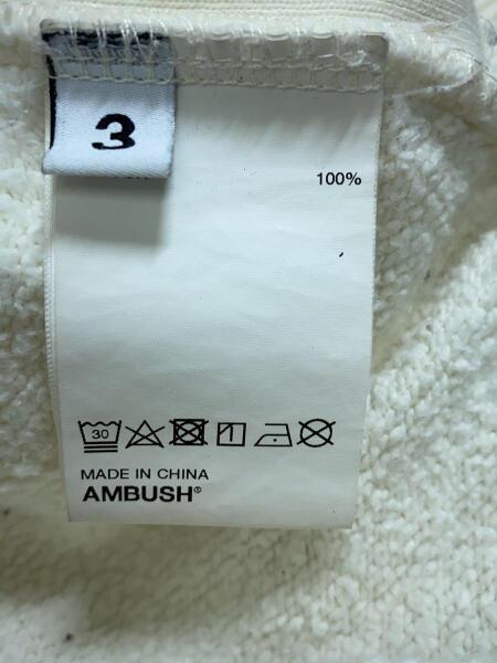 AMBUSH(アンブッシュ) / アンブッシュ/スウェット/3/コットン/CRM  