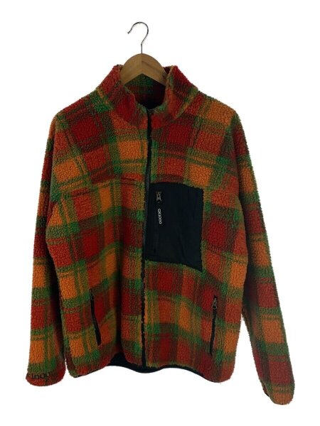 GX1000 / フリースジャケット/M/ポリエステル/GRN/総柄 GX1000(ジーエックスセン) / フリースジャケット/M/ポリエステル