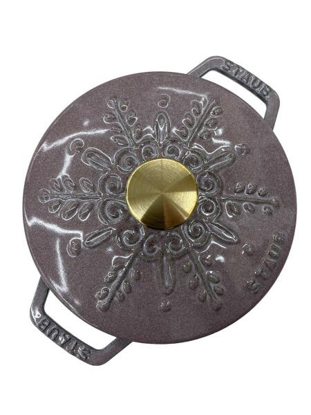 STAUB スノーフレーク　シフォンローズ XL ストウブ＞新色「シフォンローズ」が揃ってギフトにピッタリな