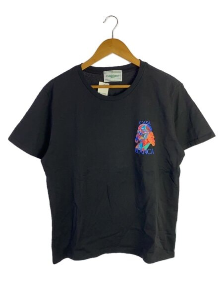 CASABLANCA(カサブランカ) / Tシャツ/XL/コットン/ブラック/無地