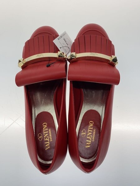 VALENTINO GARAVANI / ローファー/38/RED/レザー/RW2S0K84 VALENTINO GARAVANI(ヴァレンチノガラバーニ) / ローファー/38/RED