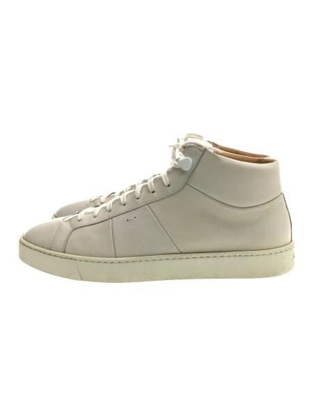 極美品】Santoni スェード×レザー ハイカットスニーカー 中ボア