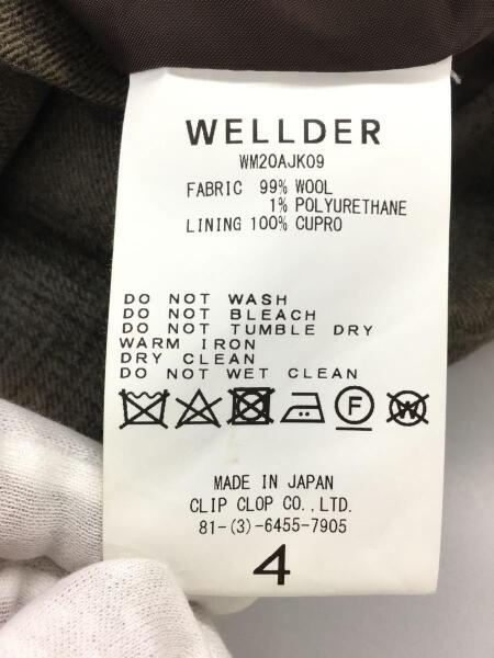 WELLDER(ウェルダー) / ジャケット/4/ウール/BRW/チェック/WM20AJK09 