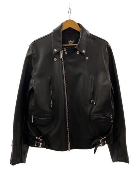 【美品】666 ダブルライダースジャケット 黒 レザー 美品】666 ダブルライダースジャケット 黒 レザー - メルカリ