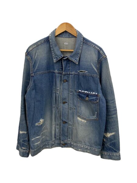 SEQUEL(シークエル) / 23SS/DAMAGE DENIM JACKET/Gジャン/L/デニム/IDG 