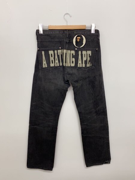 A BATHING APE(アベイシングエイプ) / ボトム/S/コットン/BLK/ブラック 