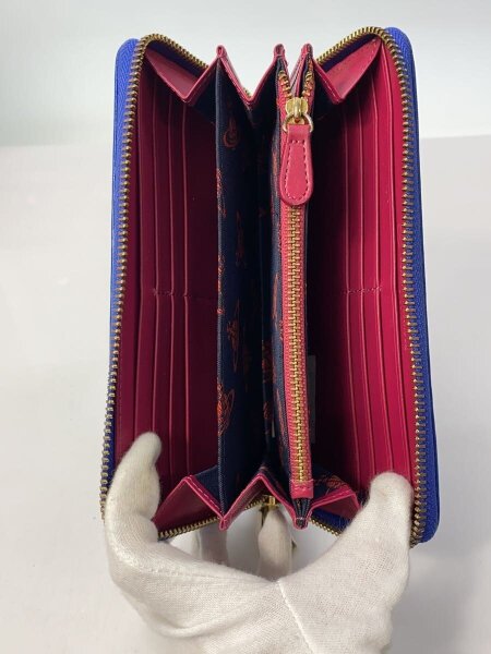 新品】Vivienne Westwood 長財布 レッド/ブルー ヴィヴィアン ウエスト