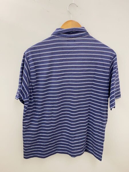 STUSSY(ステューシー) / ポロシャツ/L/コットン/NVY/ストライプ | 古着 