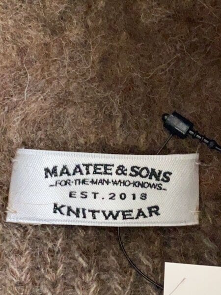 MAATEE&SONS / ニット・セーター(厚手)/2/アルパカ/BRW/無地/MT4303-0108A// MAATEE&SONS(マーティーアンドサンズ) / ニット・セーター(厚手)/2