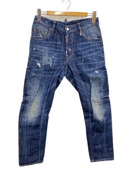 DSQUARED2(ディースクエアード) / ペイント加工/ボトム/44/デニム/NVY 