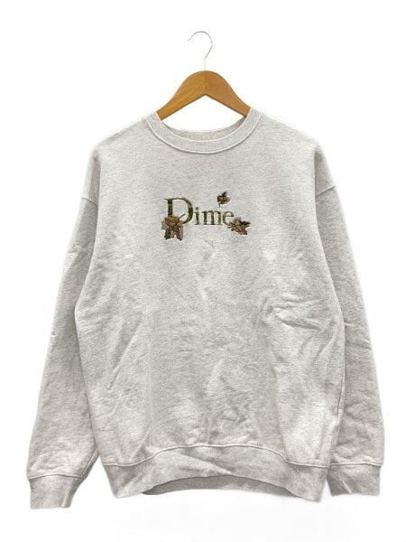 Dime(ダイム) / リーフロゴ/スウェット/M/コットン/GRY/CA59648 
