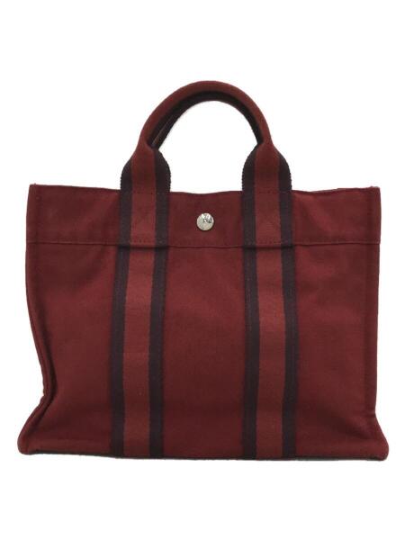 HERMES(エルメス) / トートバッグ/キャンバス/RED/フールトゥPM/レッド 