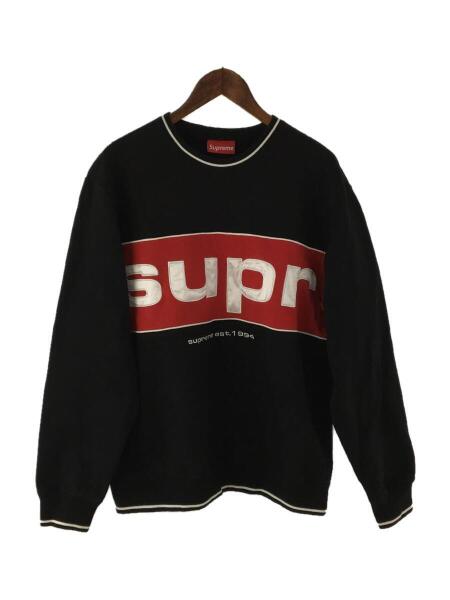 Supreme(シュプリーム) / Piping Crewneck/スウェット/M/コットン/BLK 