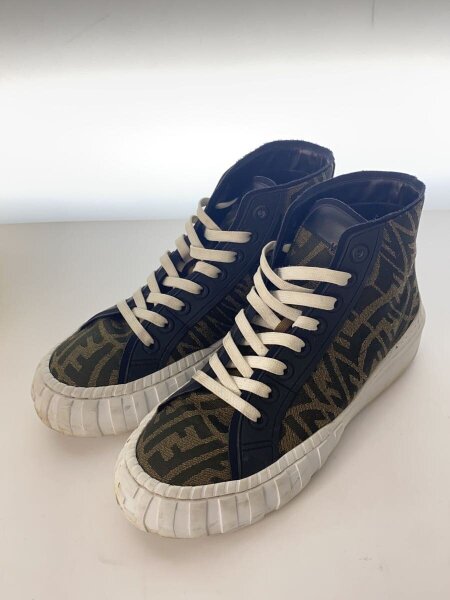 FENDI(フェンディ) / ハイカットスニーカー/UK7/BRW/キャンバス/7E1424