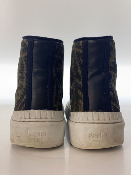 FENDI / ハイカットスニーカー/UK7/BRW/キャンバス/7E1424 FENDI(フェンディ) / ハイカットスニーカー/UK7/BRW/キャンバス/7E1424