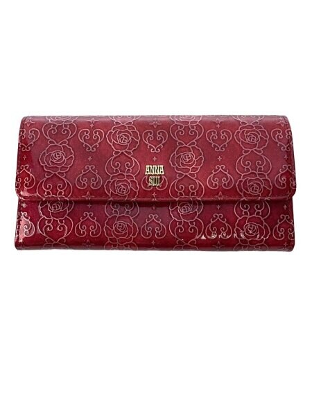 ANNA SUI(アナスイ) / 長財布/エナメル/RED/レディース | 中古品の販売 