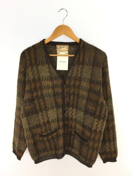 70s Brentwood SPORTSWEAR ウール アクリルカーディガン 総柄 ウール 