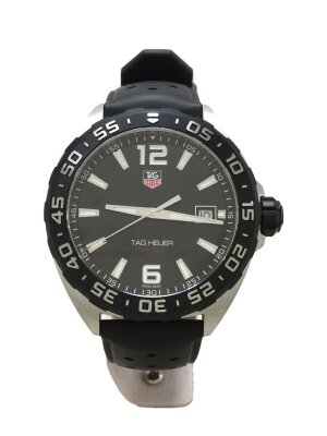 TAGHeuer◇コネクテッド_モジュラー45/デジタル/レザー/BLK/BRW 2025年  