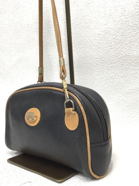 GUCCI PLUS(グッチプラス) / ショルダーバッグ/レザー/BLK/無地 | 中古