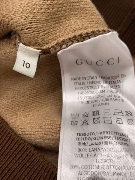 GUCCI(グッチ) / ニット・セーター(厚手)/10/コットン/BRW/GG柄/574598 