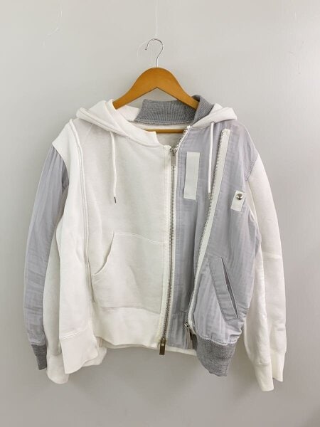 sacai(サカイ) / ジャケット/1/コットン/WHT/19-04327/ドッキング 