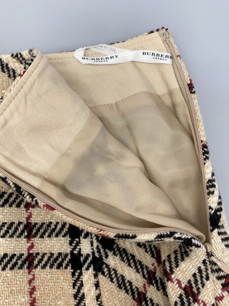 BURBERRY LONDON / ロングスカート/7/コットン/BEG/チェック/FX781-090/ノバチェック BURBERRY LONDON(バーバリーロンドン) / ロングスカート/7/コットン