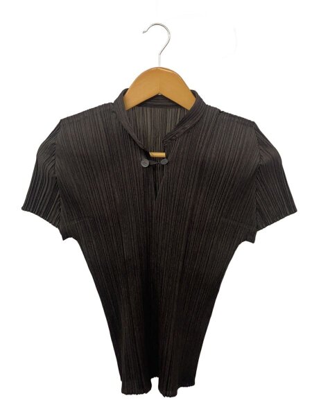 PLEATS PLEASE ISSEY MIYAKE◇半袖カットソー/3/ポリエステル/BRW