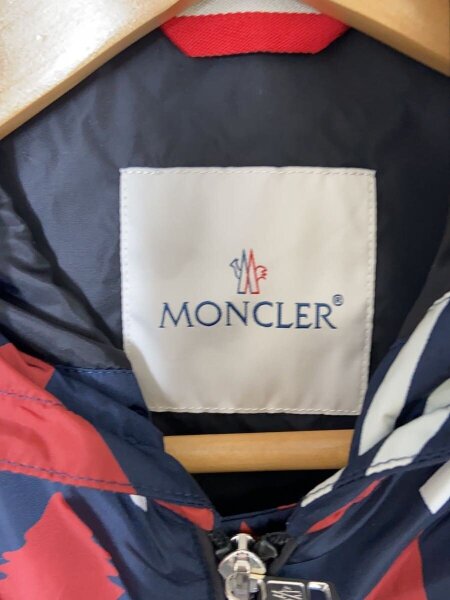MONCLER / ナイロンジャケット/1/ナイロン/BLK/総柄/E10914113505 539L1 MONCLER(モンクレール) / ナイロンジャケット/1/ナイロン/BLK/総柄