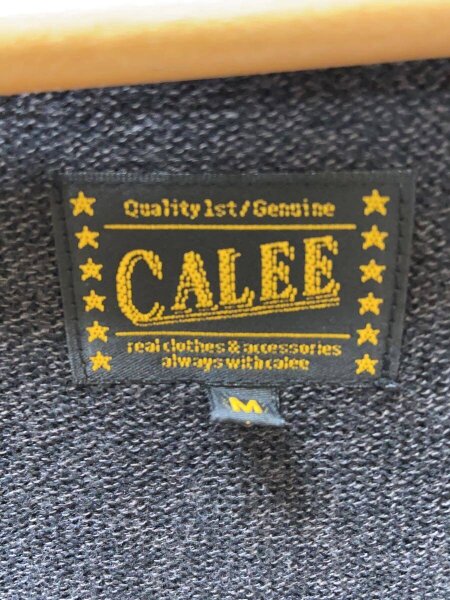 CALEE(キャリー) / カーディガン(薄手)/M/コットン/BLK/無地/cl-14s012 
