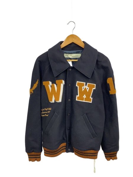 OFF-WHITE(オフホワイト) / 17ss/スタジャン/M/ウール/BLK | 古着の 