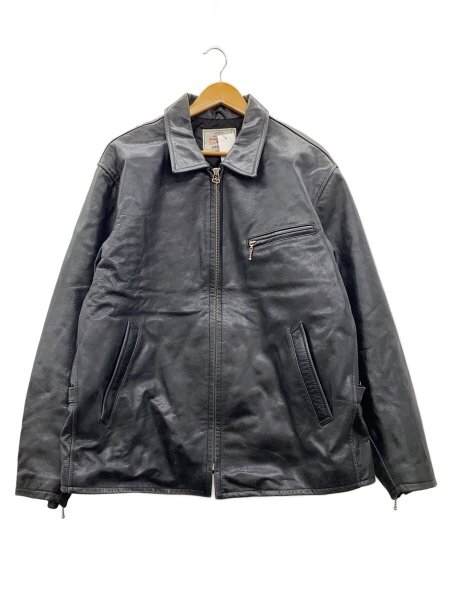 AVIREX(アヴィレックス) / シングルライダースジャケット/XL/牛革/BLK 