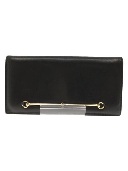 GUCCI(グッチ) / 長財布/レザー/ブラック/ホースビット/035・2888 