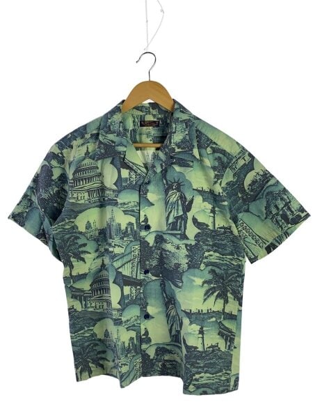 SUN SURF / BEST VIEW OF NEW YORK/アロハシャツ/L/コットン/GRN/SS39095 SUN SURF(サンサーフ) / アロハシャツ/L/コットン/GRN/SS39095/BEST