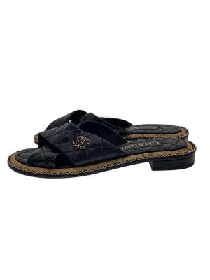 CHANEL(シャネル) / サボサンダル/フラワーモチーフ/SIZE:36/ブラック