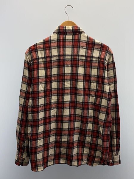 Supreme◆ネルシャツ/M/コットン/RED/チェック
