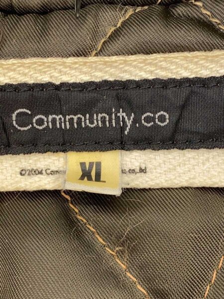 Community(コミュニティー) / スタジャン/XL/牛革/KHK/牛革100 | 古着 