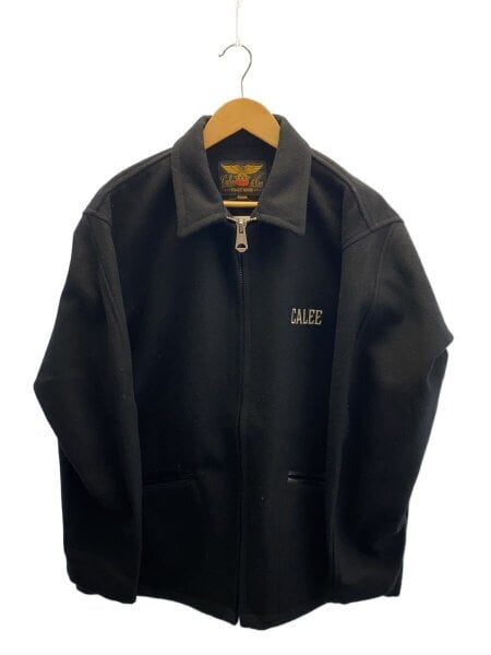 CALEE(キャリー) / ジャケット/XL/ウール/BLK/無地/CL-23AW056/MELTON 