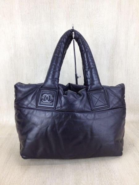 CHANEL(シャネル) / コココクーントートMM/BLK/羊革/中古/ラムスキン 