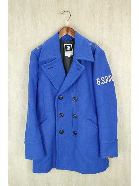 G-STAR RAW(ジースターロー) / コート/M/ウール/BLU/ブルー/Pコート 