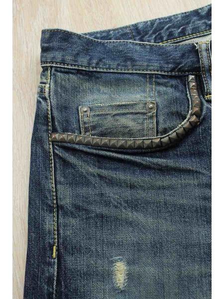 HYSTERIC GLAMOUR スタッズ デニムパンツ スリムストレート 32