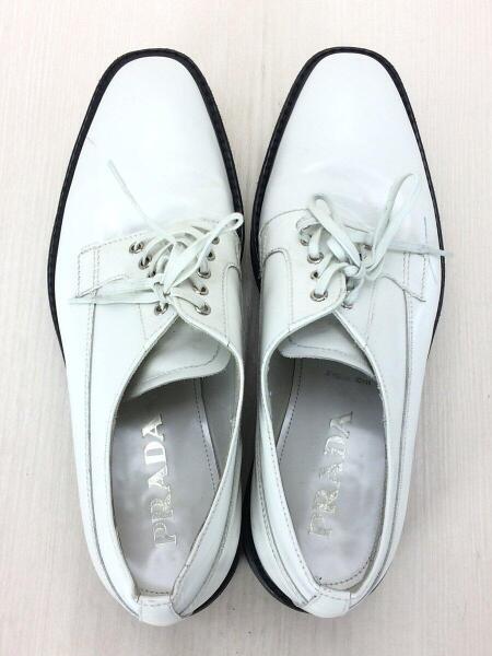 PRADA(プラダ) / ドレスシューズ/38/ホワイト/白/厚底/シューズ/靴