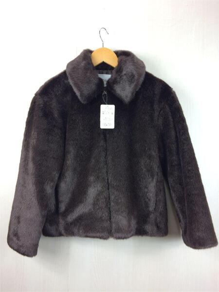 SLOBE IENA ブラックジャケット ファー付き SLOBE IENA(IENA SLOBE)(スローブイエナ(イエナスローブ