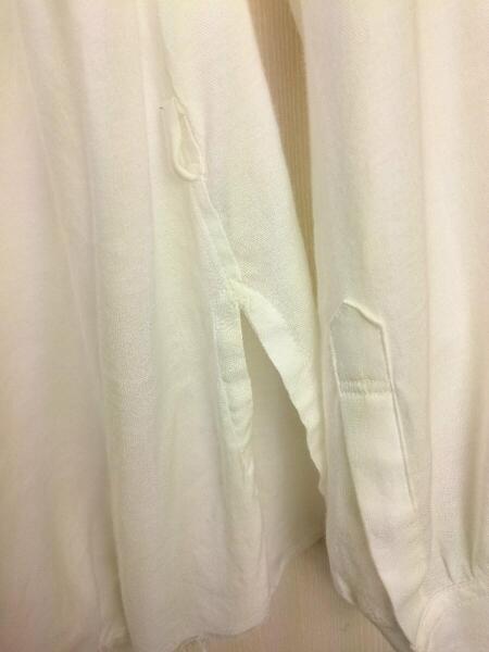 bukht(ブフト) / MONK SHIRT/長袖シャツ/2/レーヨン/ホワイト/無地