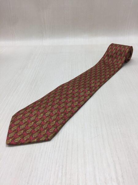 HERMES(エルメス) / ネクタイ/パイナップル/シルク/オレンジ/総柄/紳士