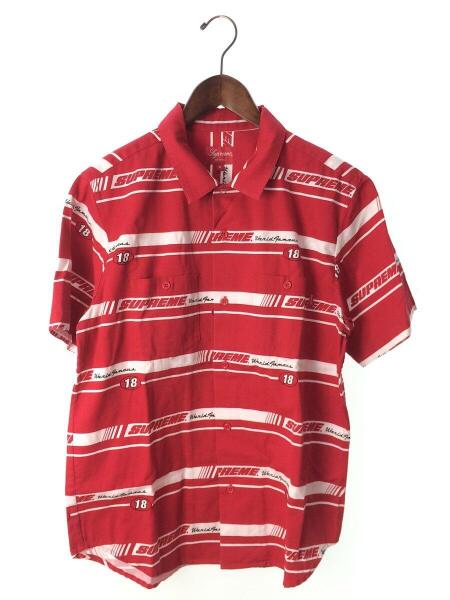 Supreme(シュプリーム) / 18aw/Striped Racing Work Shirt/18/半袖 