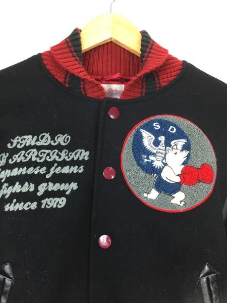 ダルチザン STUDIO D'ARTISAN 袖牛革スタジャン 中古 LL